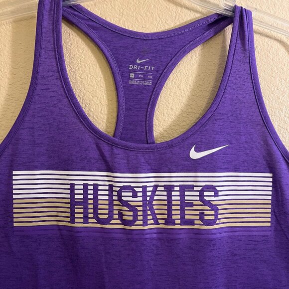 Nike University of Washington Huskies Dri Fit Razorback Tank Top XXL - Picture 2 of 6